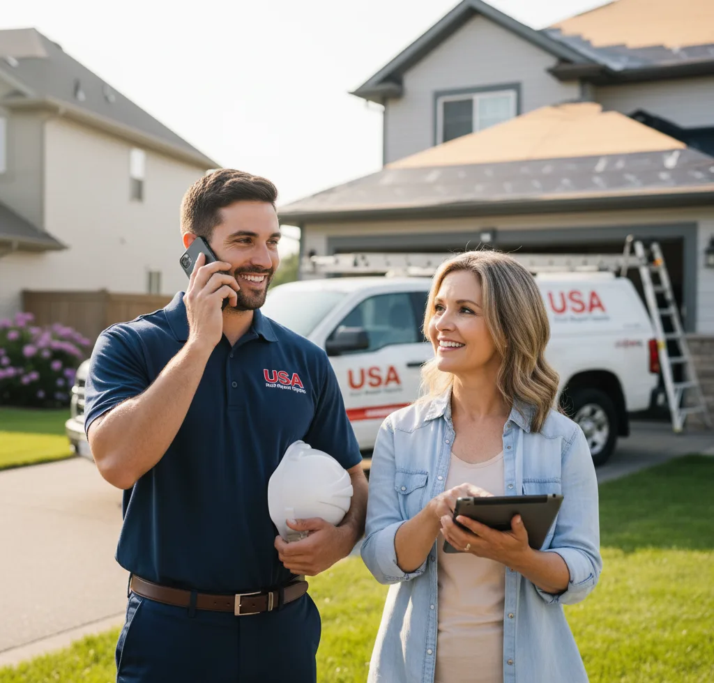 USA Roof Repair Experts customer support in Coaldale